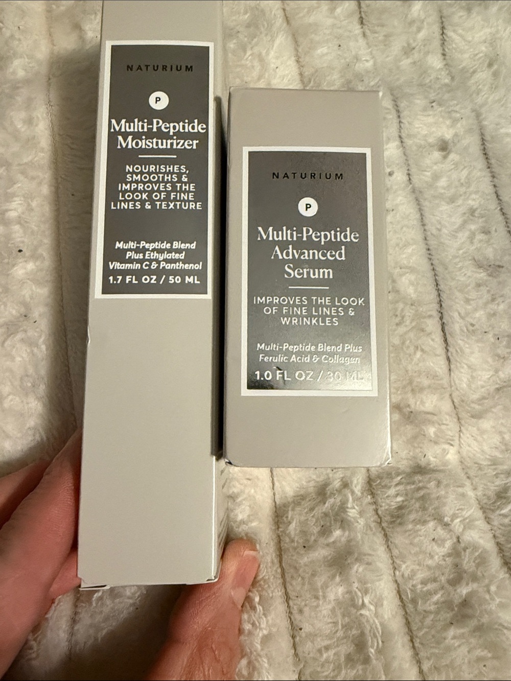Naturium Multi-Peptide Moisturizer in Light Gray - Nourishing Daily Cream